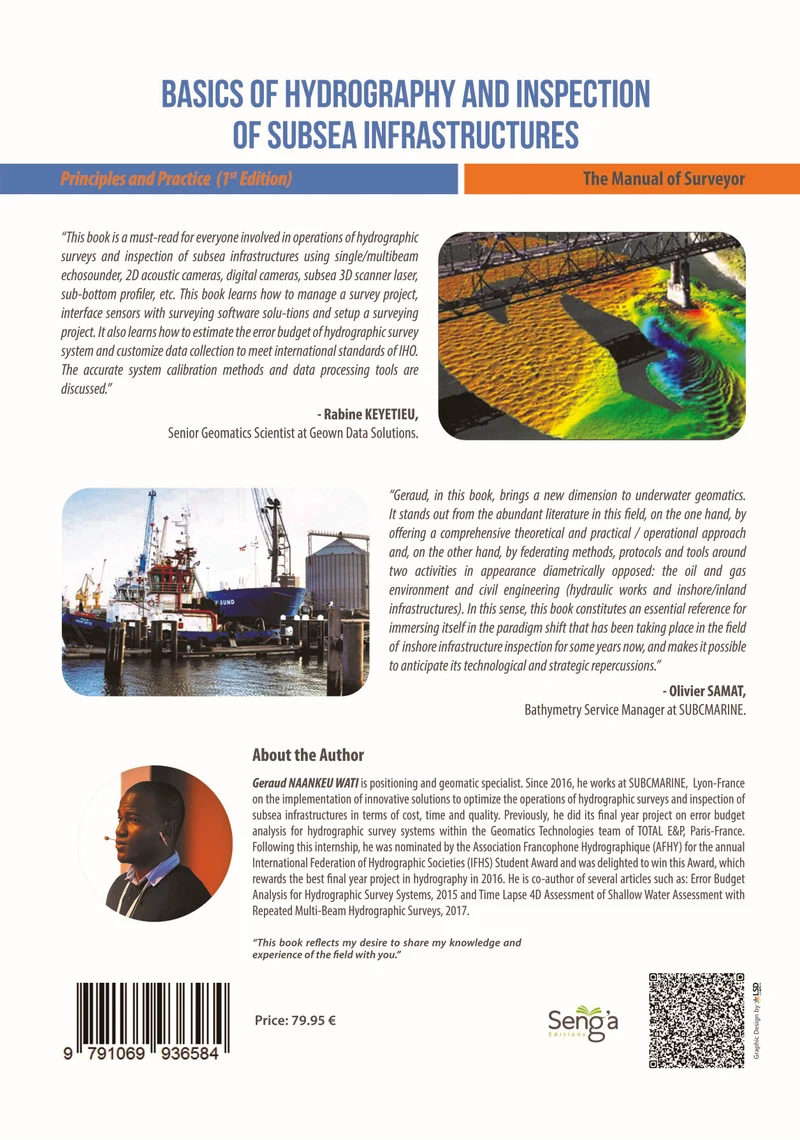 Quatrième de couverture de Basics of Hydrography and Inspection of Subsea Infrastructures