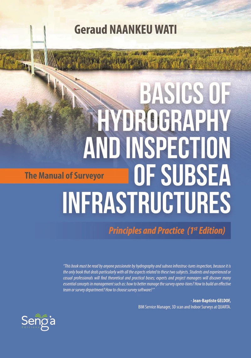 Première de couverture de Basics of Hydrography and Inspection of Subsea Infrastructures · Geraud NAANKEU WATI